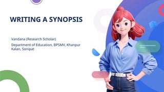 Synopsis Reference Writing a Research Synopsis: Step-by-Step Guide for B.Ed, M.Ed, PhD ...