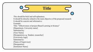 Writing a Research Synopsis: Step-by-Step Guide for B.Ed, M.Ed, PhD ...