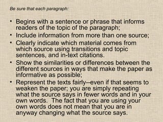How to write a synthesis essay | PPT