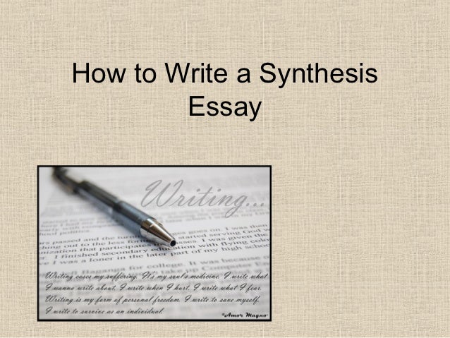 how to write a good thesis for a synthesis essay