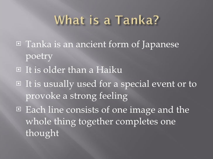 How to write a tanka poem