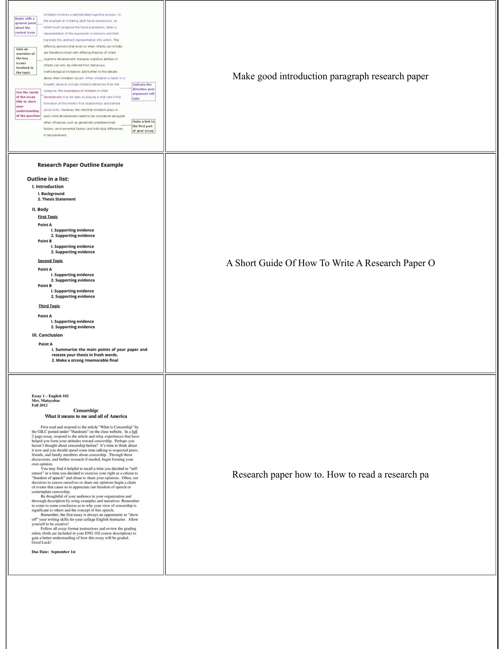 Make good introduction paragraph research paper
A Short Guide Of How To Write A Research Paper O
Research paper how to. How to read a research pa
 