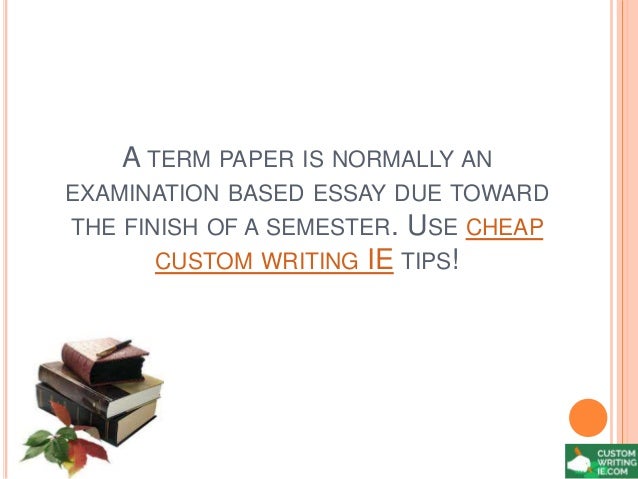How To Write A Term Paper Outline Topics Format