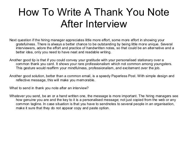 Simple Thank You Letter After Interview from image.slidesharecdn.com