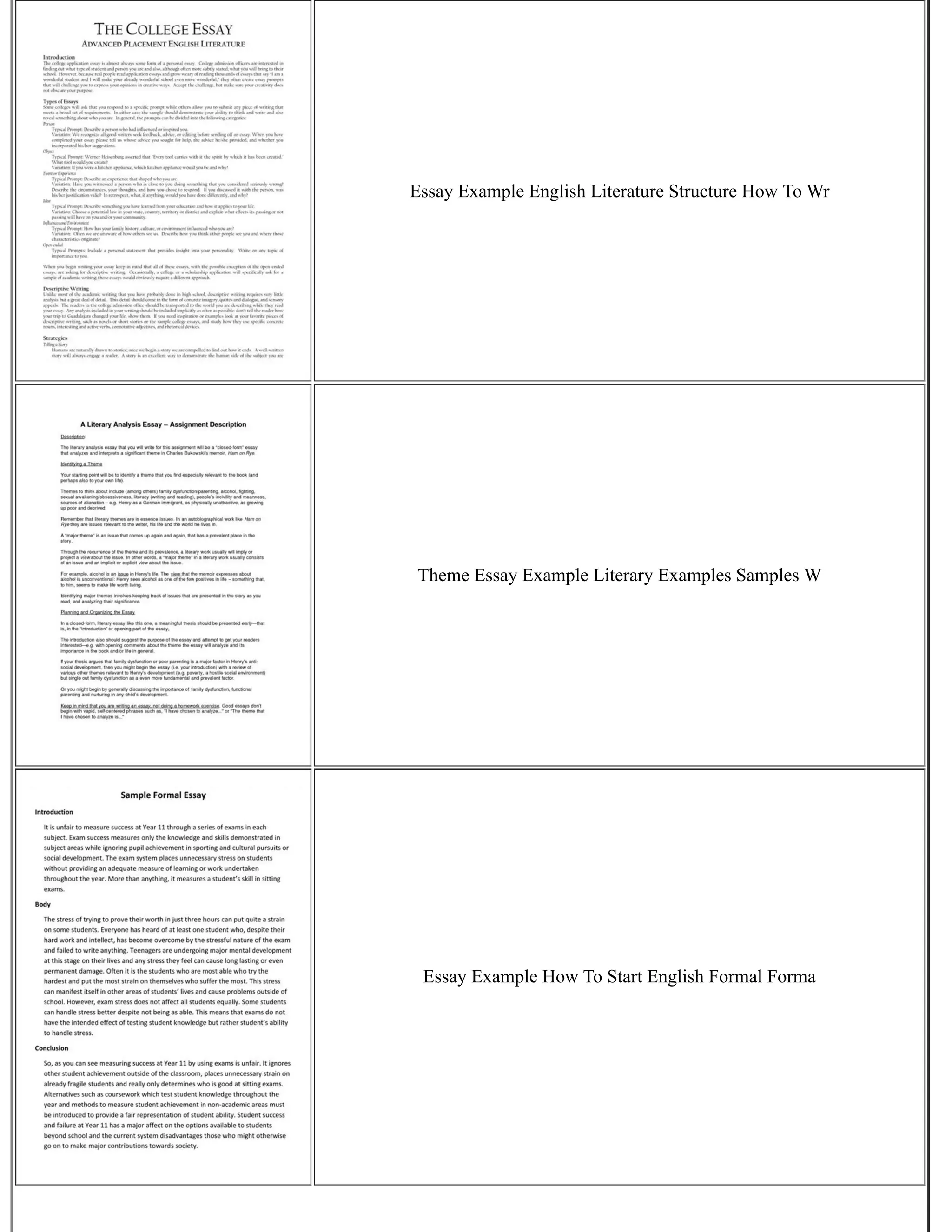 Essay Example English Literature Structure How To Wr
Theme Essay Example Literary Examples Samples W
Essay Example How To Start English Formal Forma
 