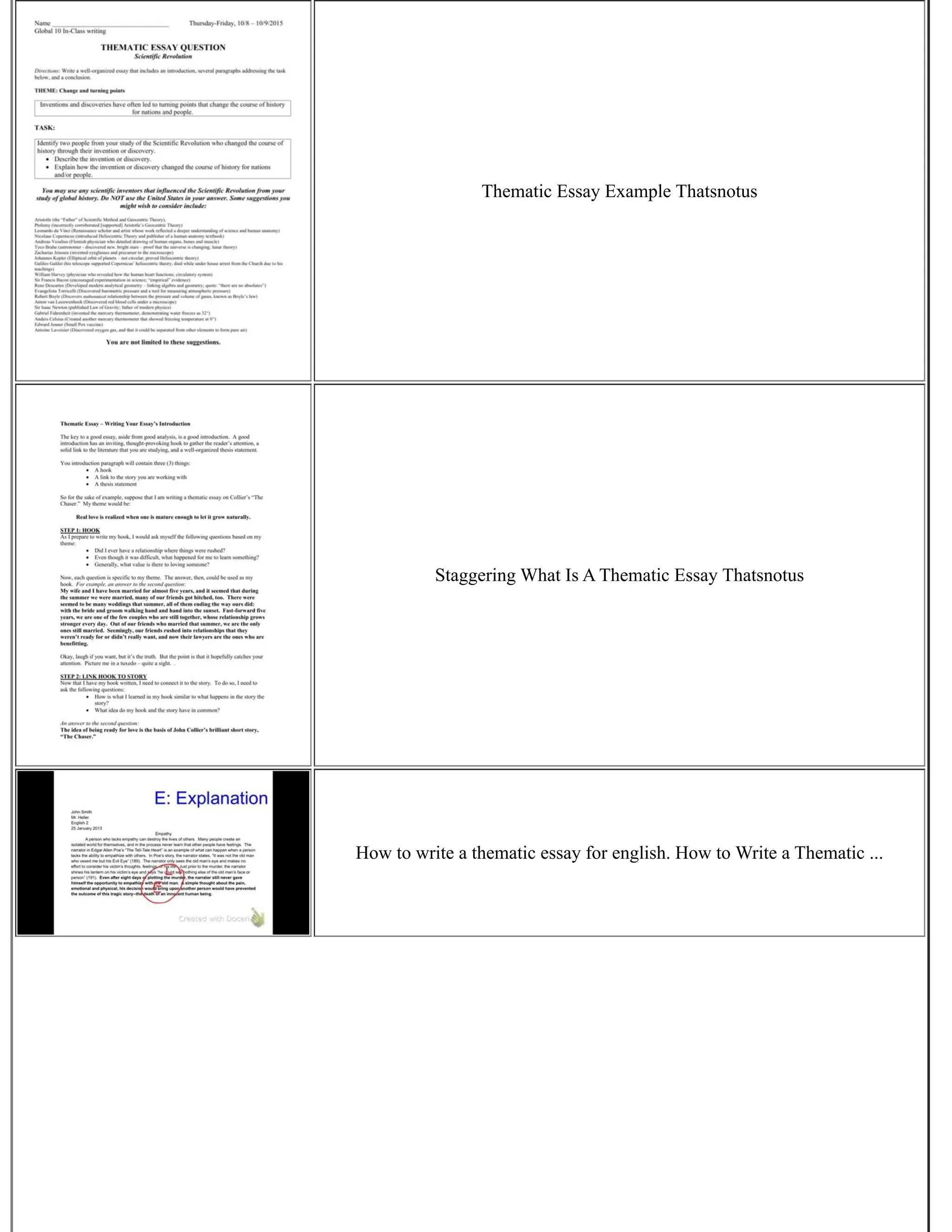 Thematic Essay Example Thatsnotus
Staggering What Is A Thematic Essay Thatsnotus
How to write a thematic essay for english. How to Write a Thematic ...
 