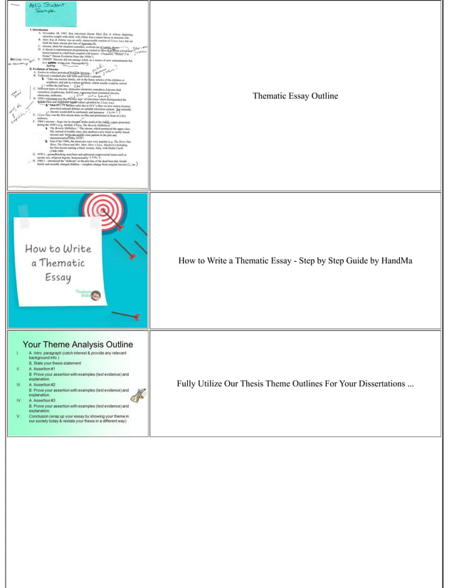 How To Write A Thematic Essay | PDF