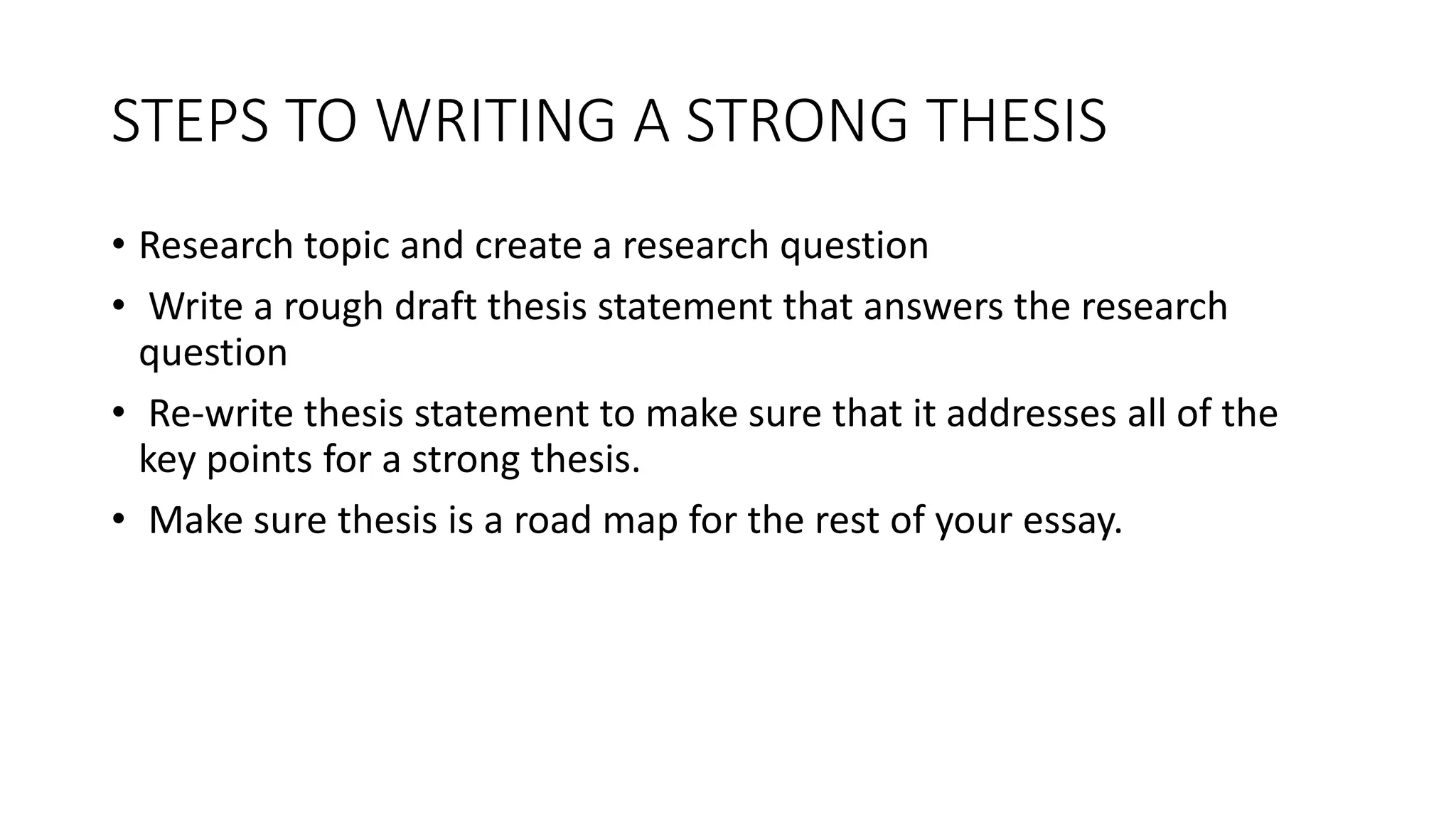 How to write a thesis | PPTX