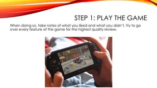 How to write a video game review | PPTX
