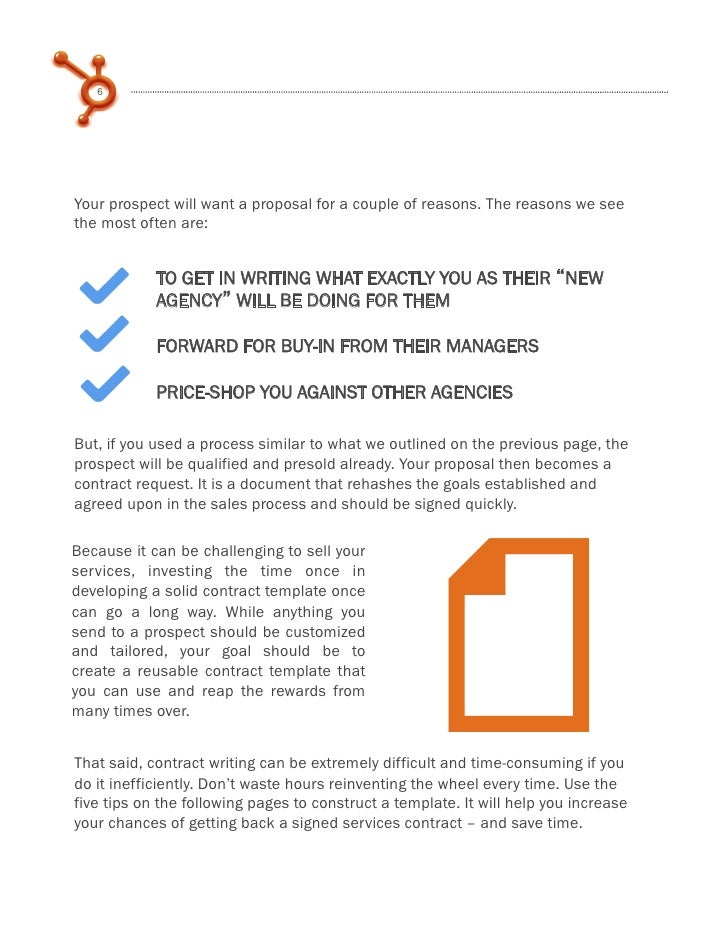 how to write a winning marketing services contract proposal and contract template