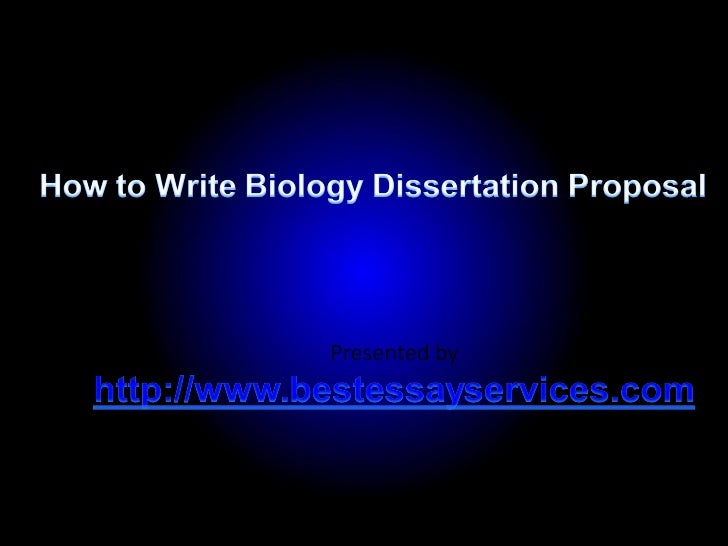 Biology dissertation