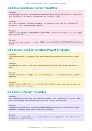 Mastering AI Prompt Writing: A Student's Guide to Effective and Ethical ...