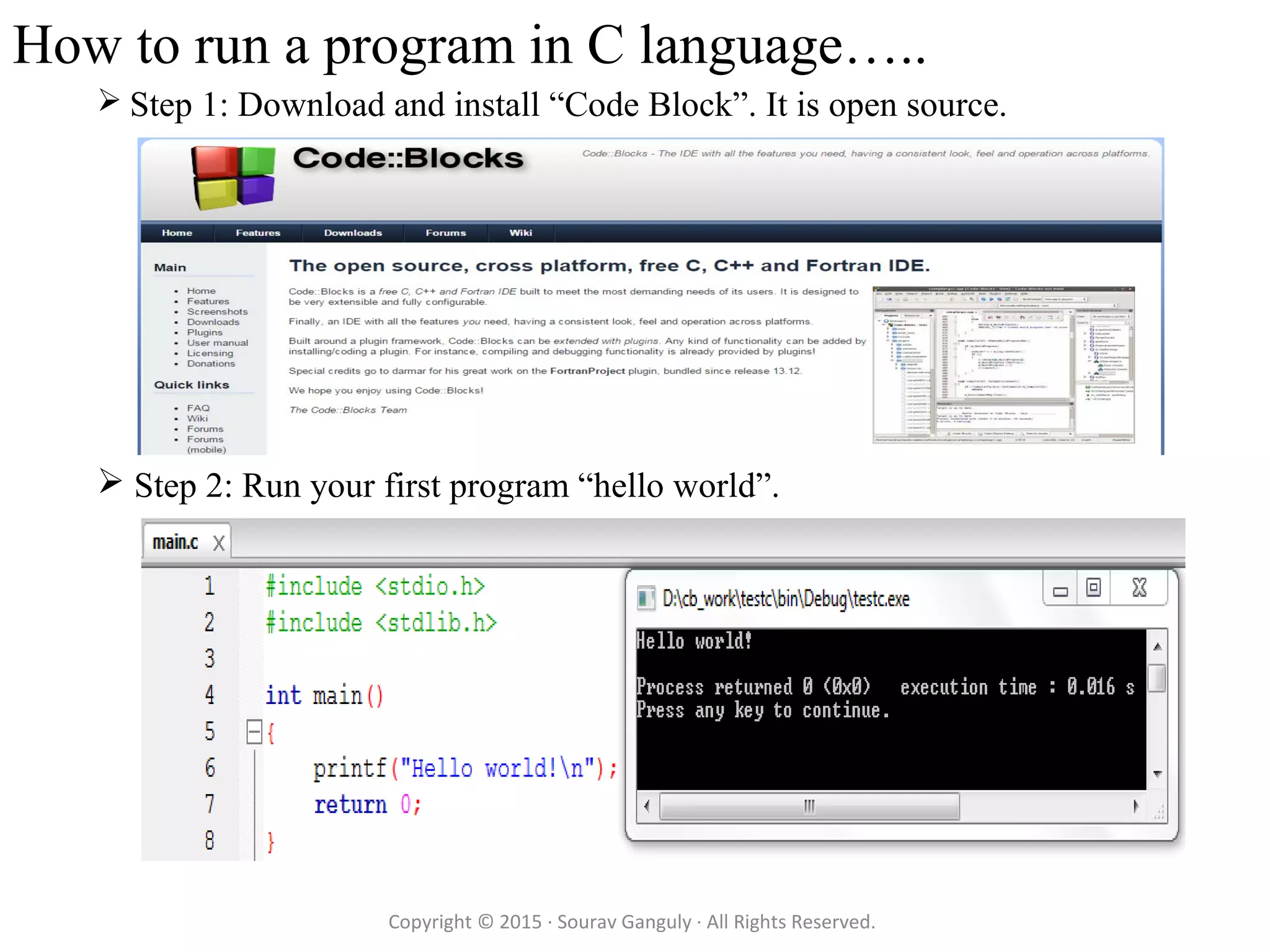 How to write c programme | PPT