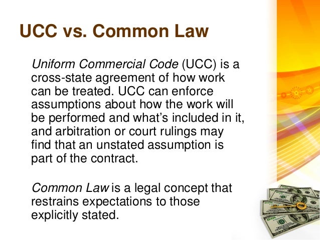Common Law Vs Ucc Chart
