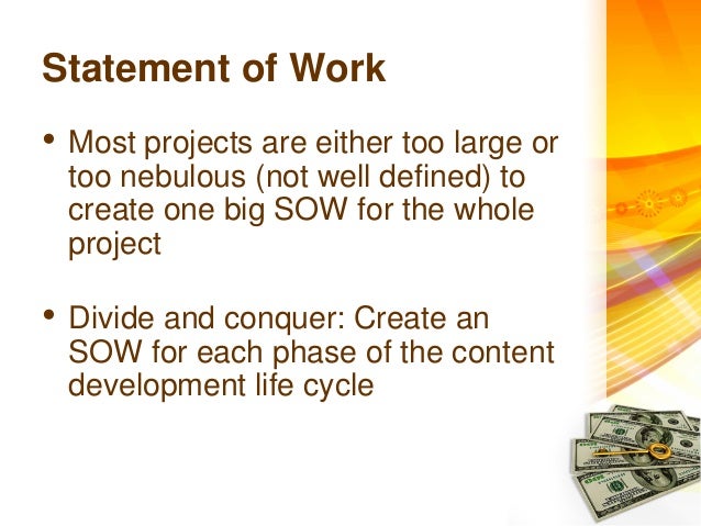 how to create a statement of work