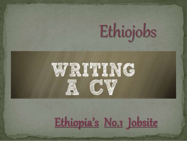 writing a cv online