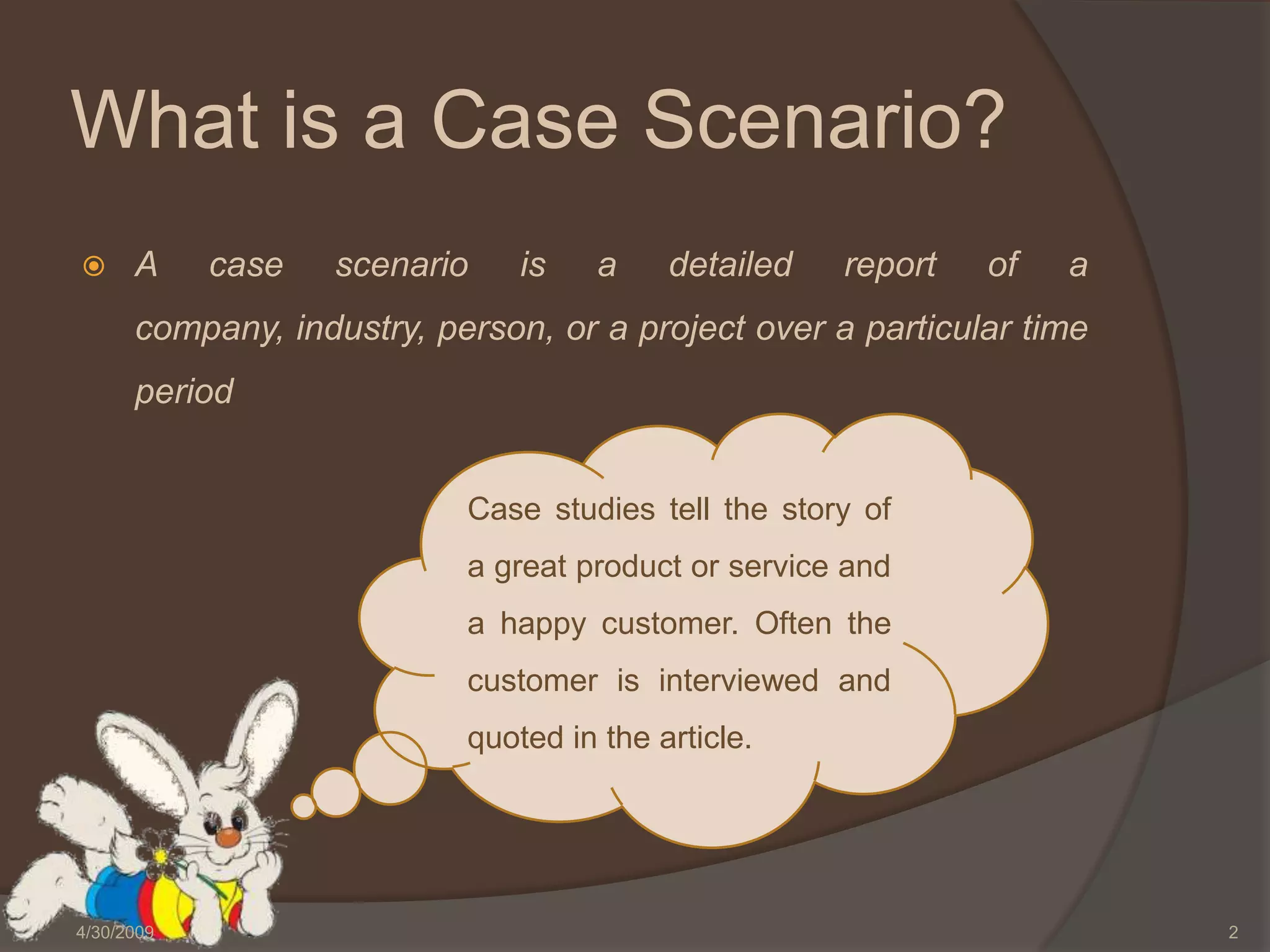 How To Write Effective Case Scenarios