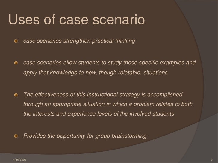 How To Write Effective Case Scenarios