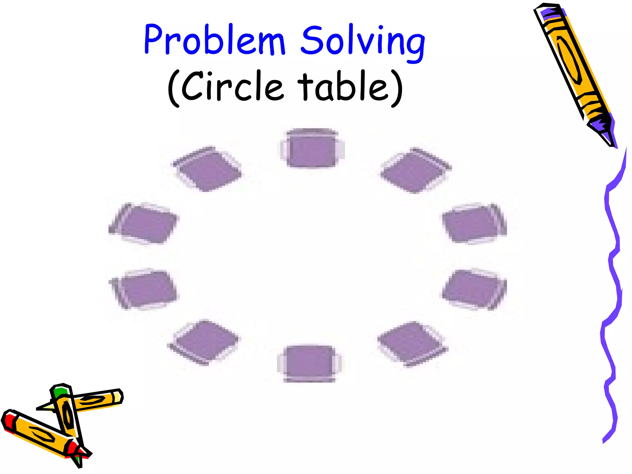 Problem Solving
(Circle table)

 