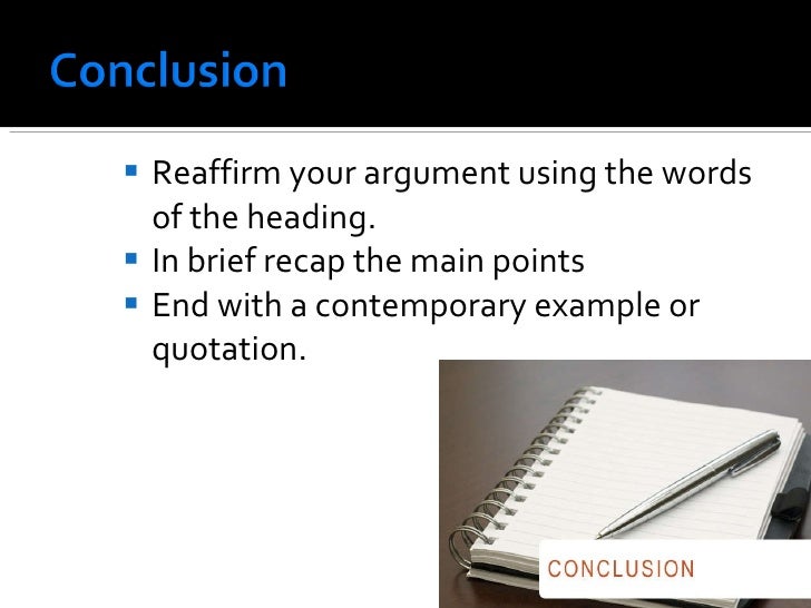 Good conclusions dissertations