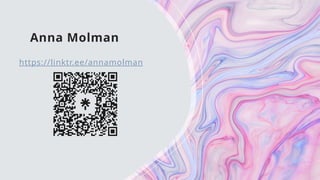 Anna Molman
https://linktr.ee/annamolman
 