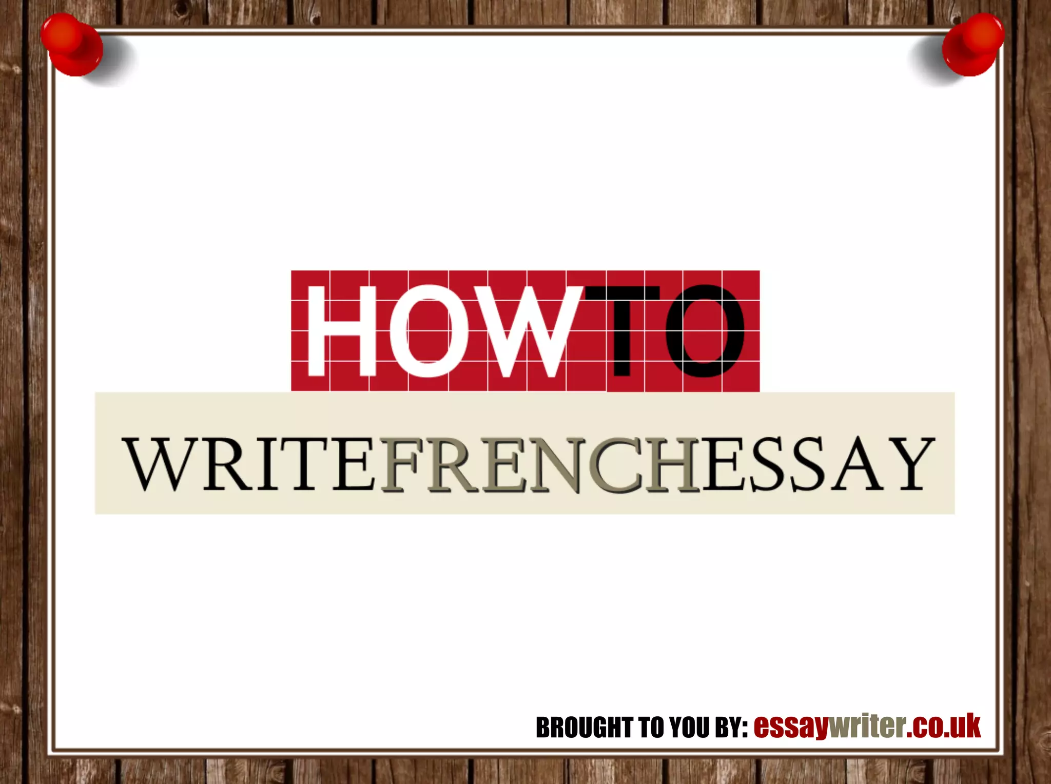 How To Write French Essay | PDF