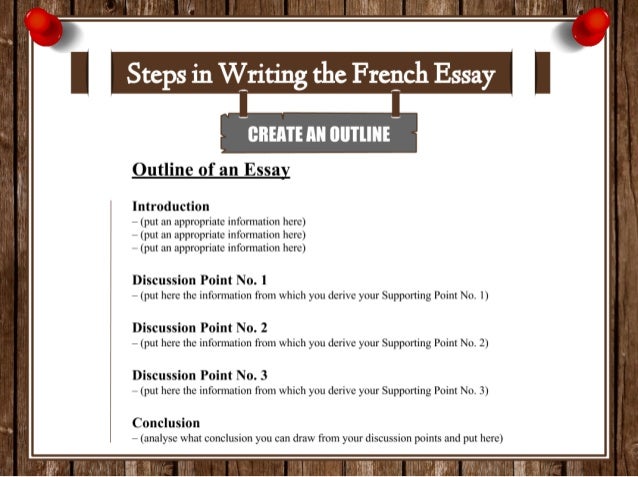 french essay guidelines