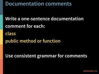 How to write good comments | PDF