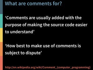 Comment (computer programming) - Wikipedia