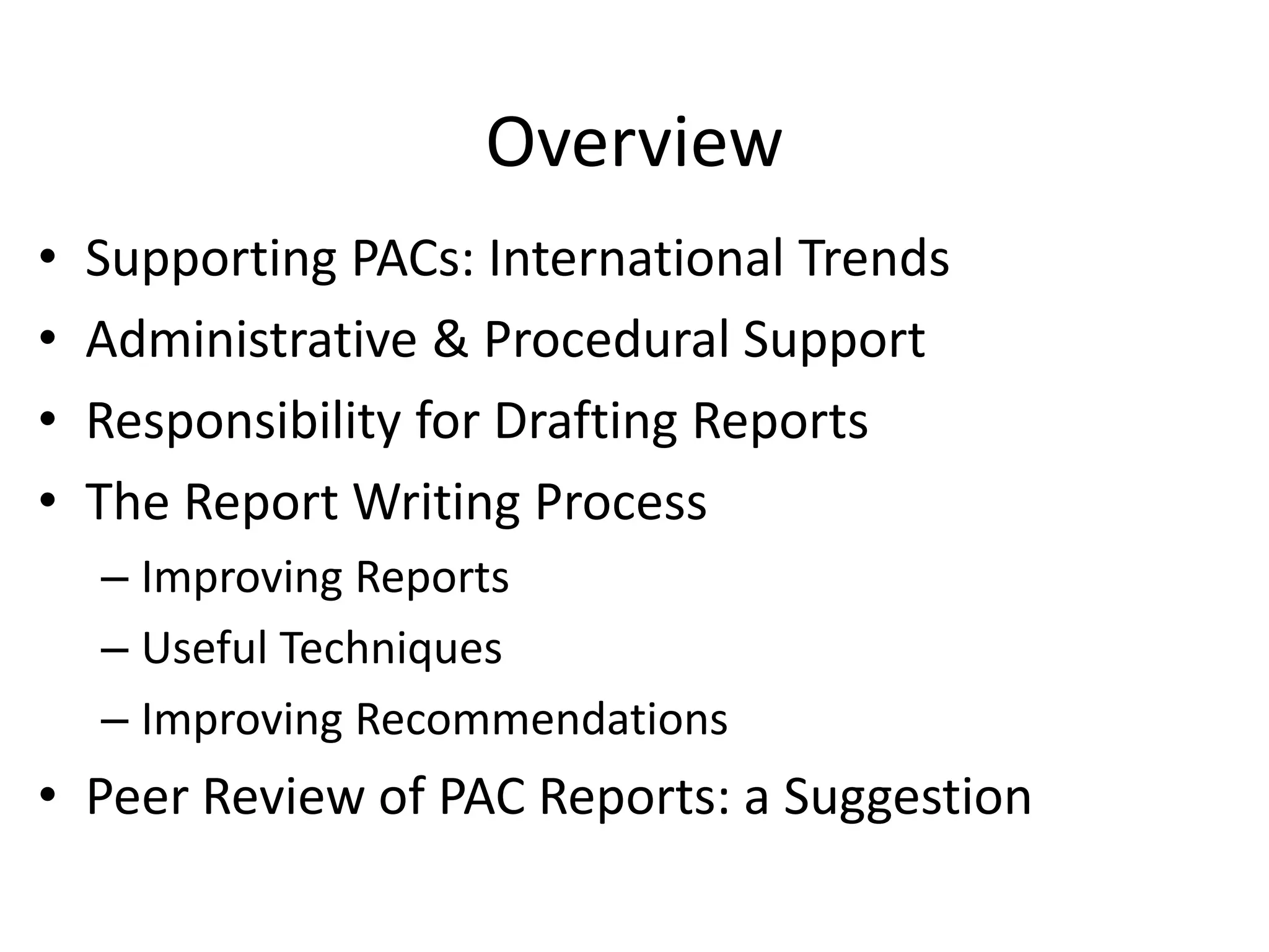 How To Write Good PAC Reports - Liberia | PPT