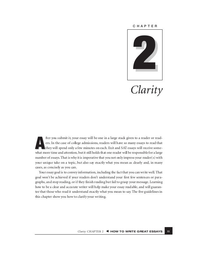 How to write great essays