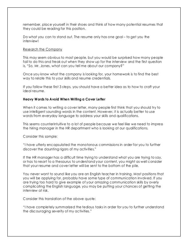 how to write impressive resume and cover letter what to say in cover letter