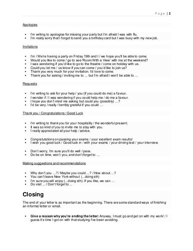 letter endings formal letter endings formal