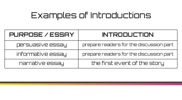 Introduction guidelines essay