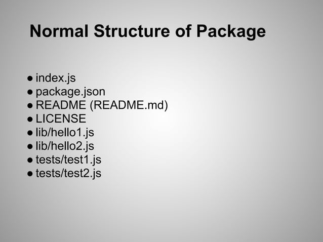 How to Write Node.js Module | PPT