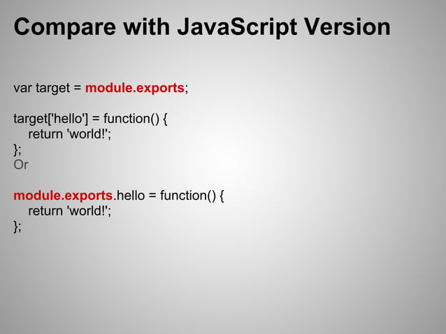 How to Write Node.js Module