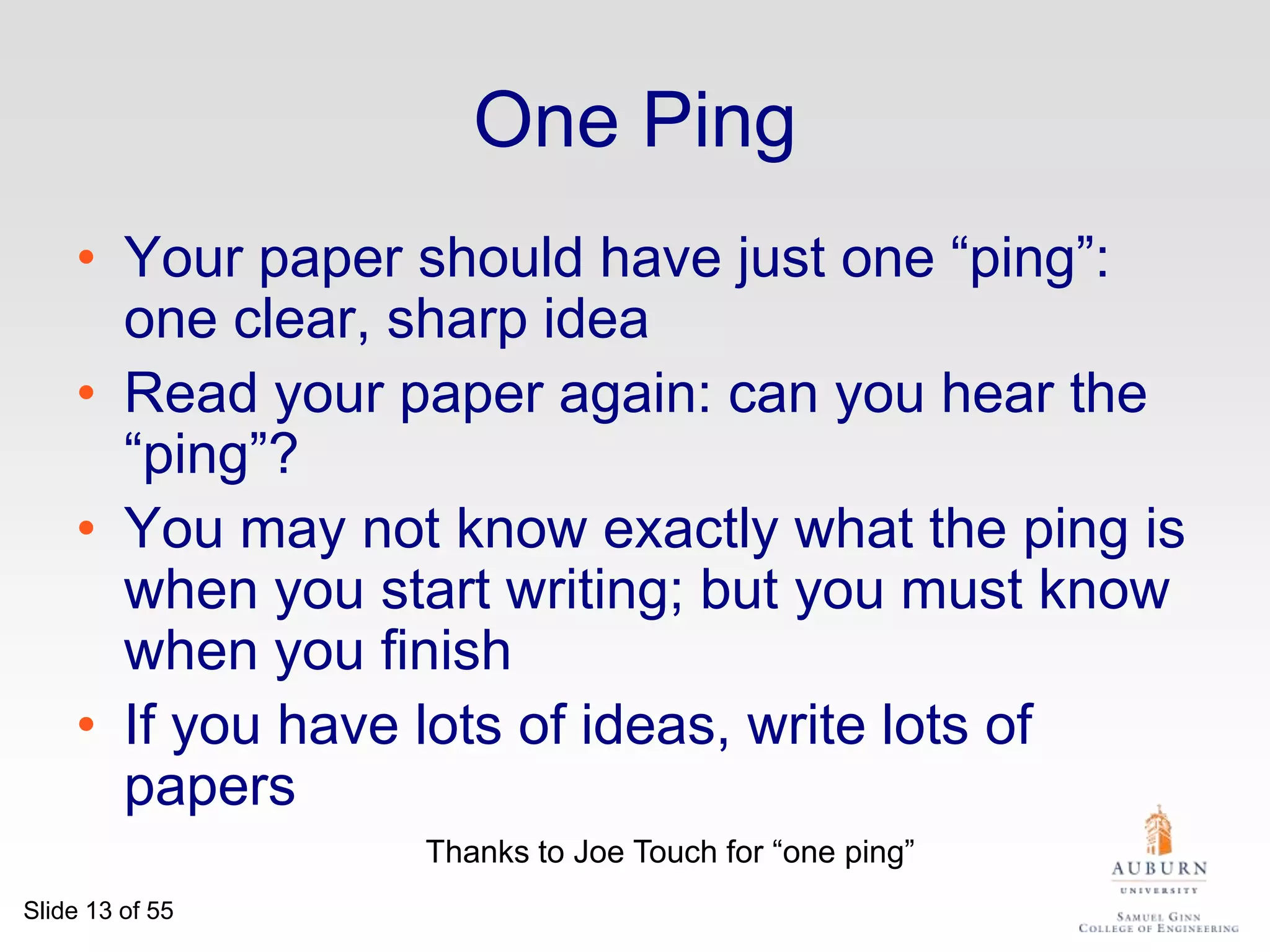 The Idea – An example