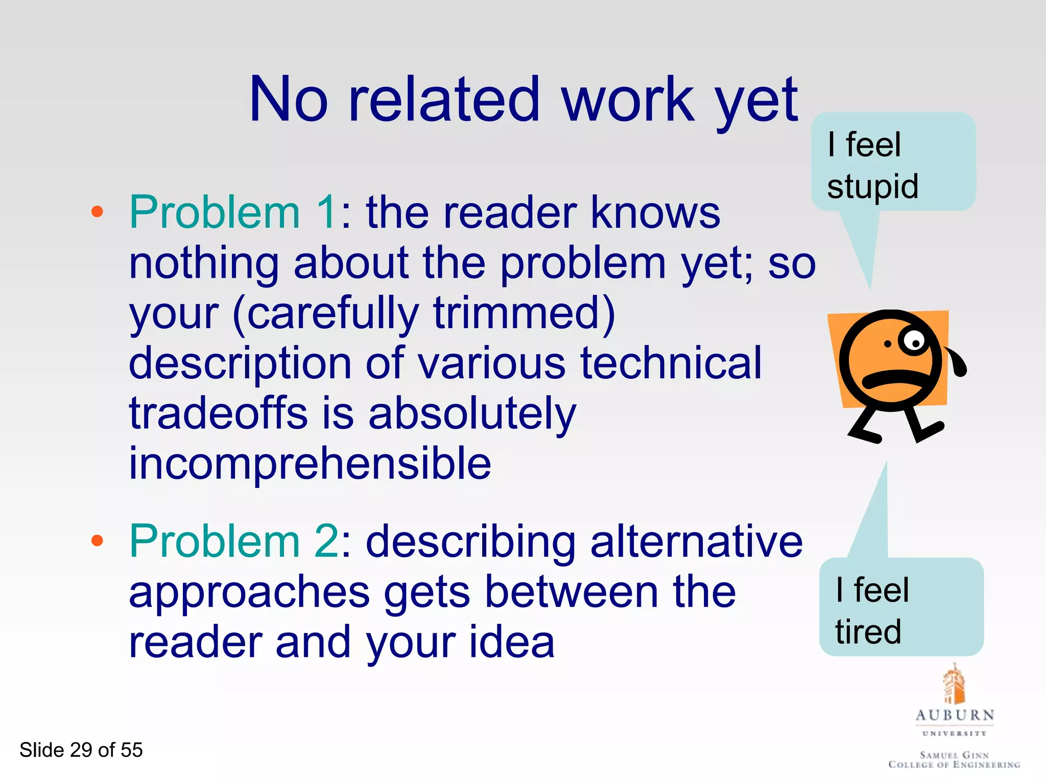 No “rest of this paper is...”Not:Instead, use forward references from the narrative in the introduction.  The introduction (including the contributions) should survey the whole paper, and therefore forward reference every important part.“The rest of this paper is structured as follows.  Section 2 introduces the problem.  Section 3 ...  Finally, Section 8 concludes”.