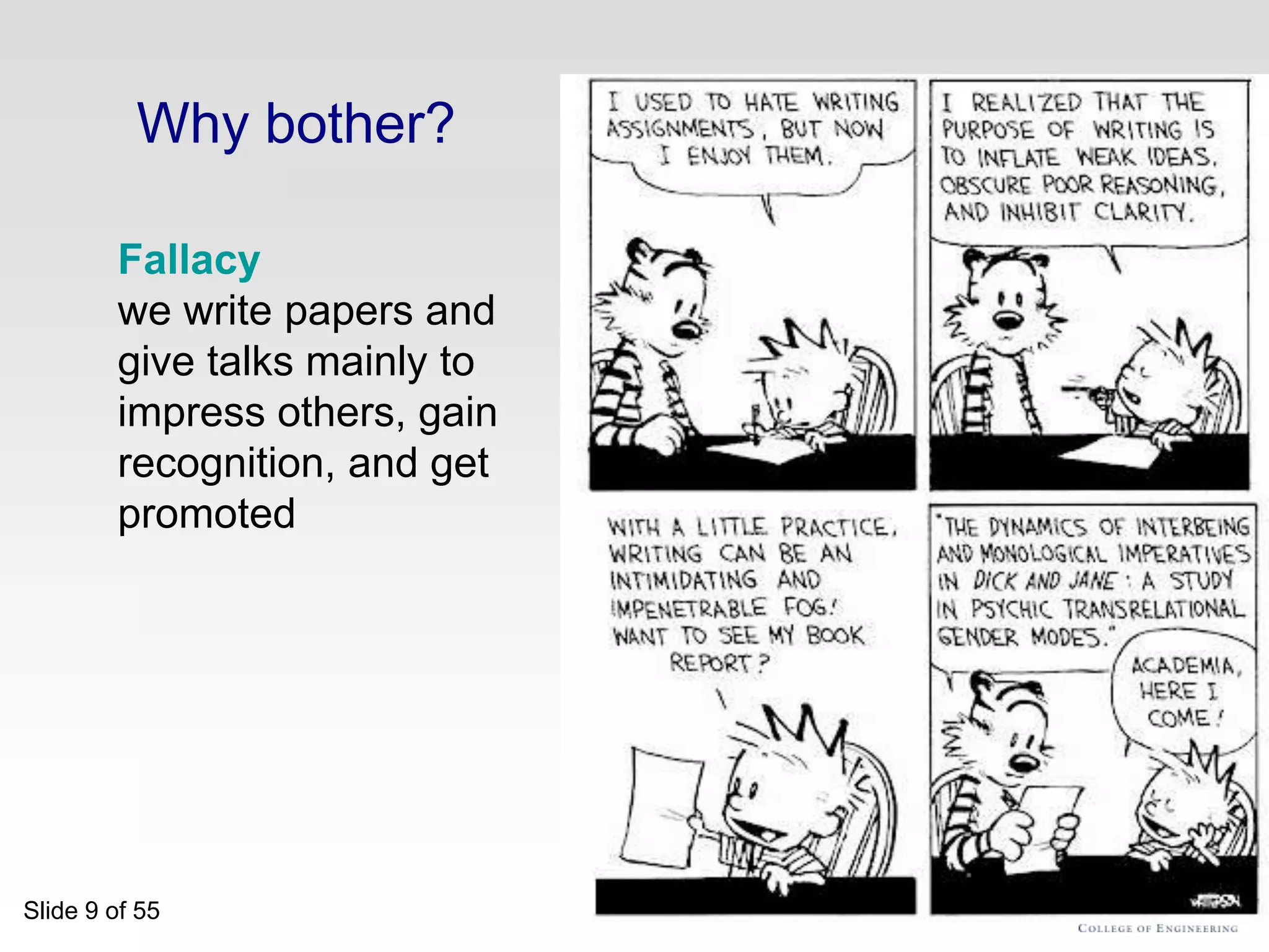 The Purpose of Your PapersXiao QinDepartment of Computer Science and Software EngineeringAuburn Universityhttp://www.eng.auburn.edu/~xqinxqin@auburn.edu8