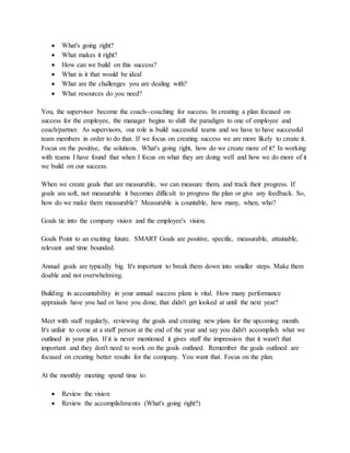 How to write performance appraisal comments | PDF
