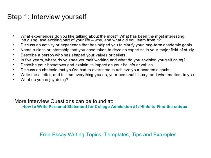 Sample essay college yourself