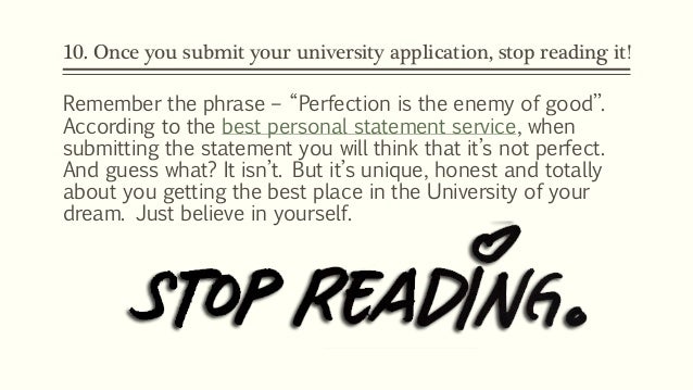 How to write a personal statement for university art