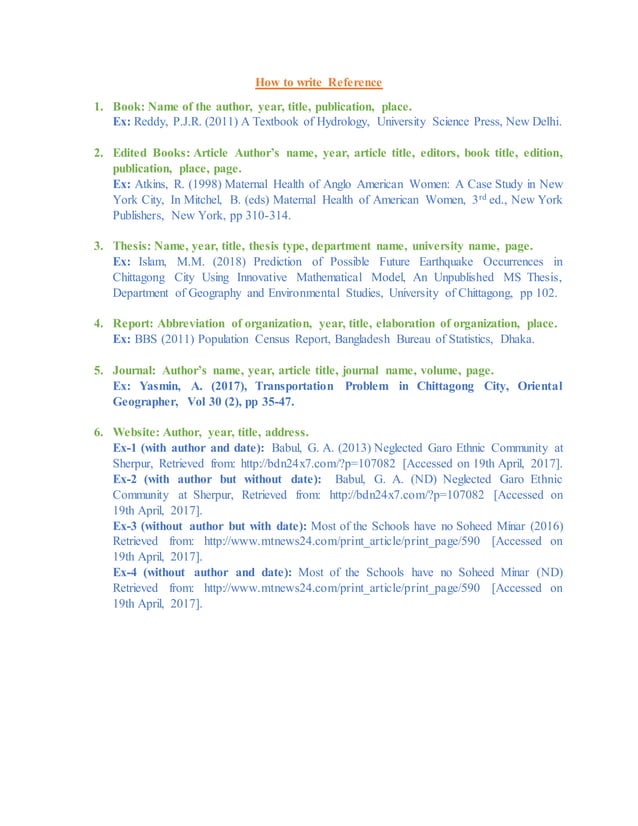 How to write References in Harvard Style | PDF