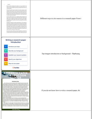 Different ways to cite sources in a research paper From t
Top imagen introduction or background - Thpthoang
If you do not know how to write a research paper, thi
 