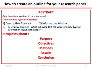 How to write research paper | PDF