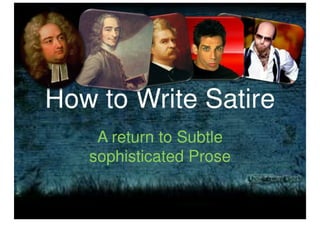 How To Write Satire