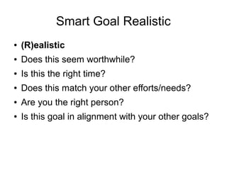 How To Write SMART Goals | ODP