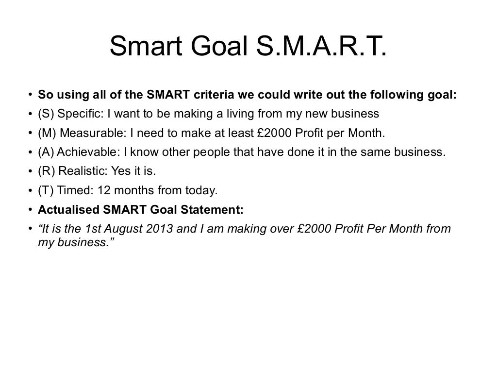 smart goals for writing an essay