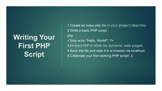 How to Write the Perfect PHP Script for Your Web Development Class | PDF