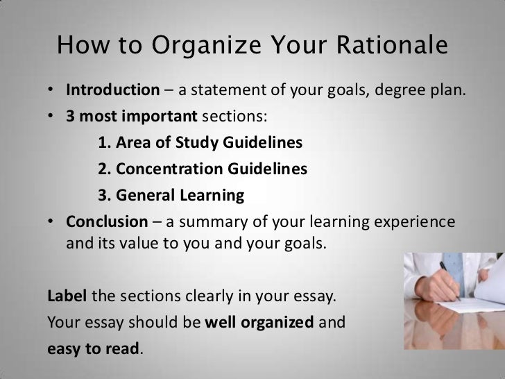 rationale essay sample